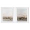 Stupell Industries Muted Horizon Neutral Tones 2 Piece Black Framed Print Under Glass Set, design by Hazel J.